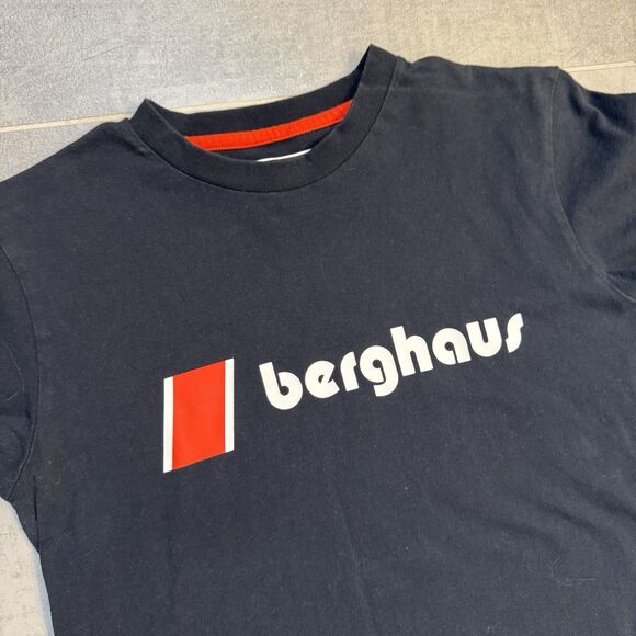 Berghaus Big Logo Lot of 2 Men’s T-Shirts – Black & Blue – Size XS Outdoor - Picture 8 of 12